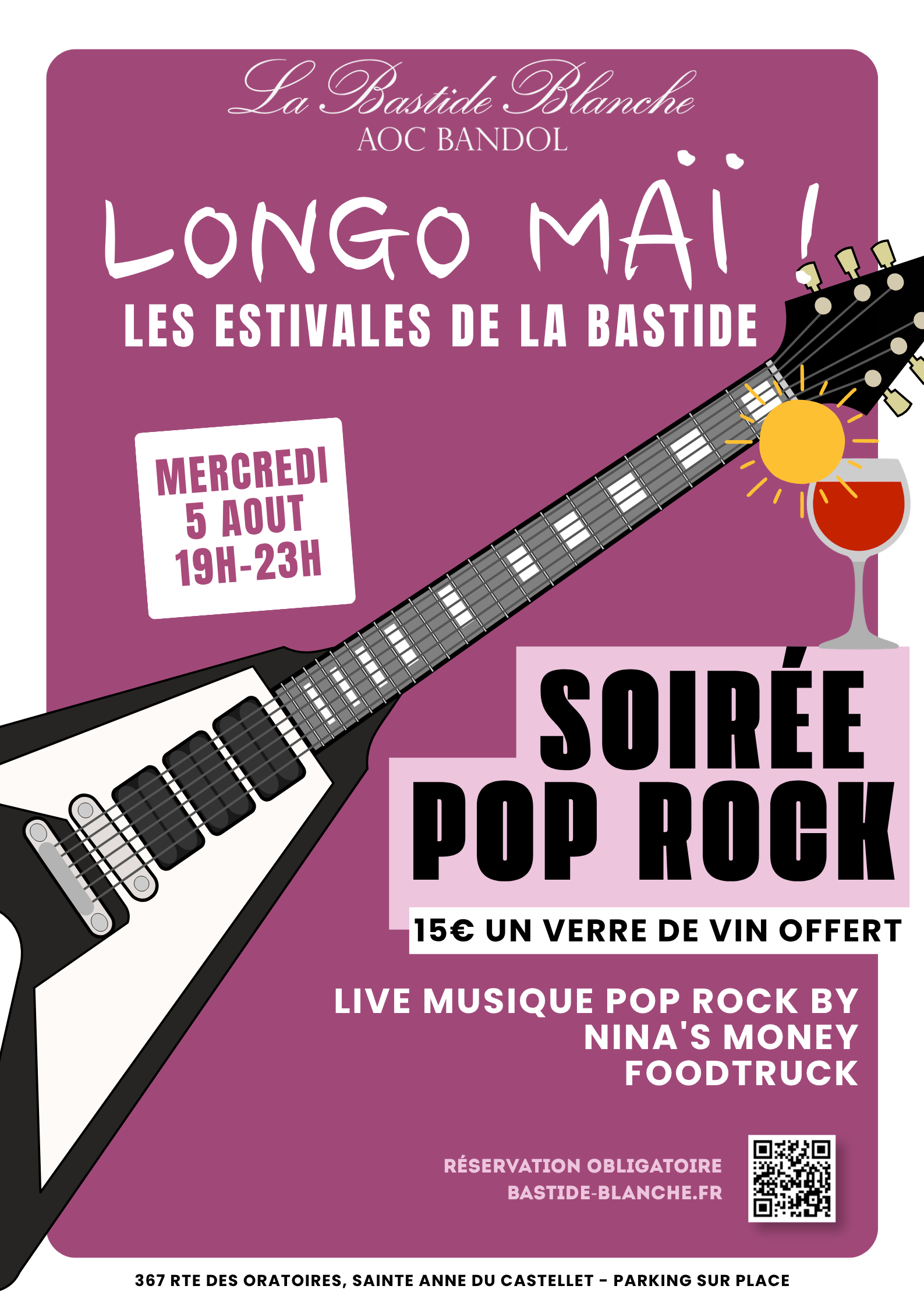 Soirée Pop Rock Longo Maï